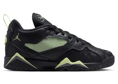Pre-owned Jordan Mvp 92 Sneakers In Black/iron Grey/barely Volt