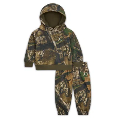 Jordan Mvp Baby (3-6m) Realtree 2-piece Hoodie Set In Green