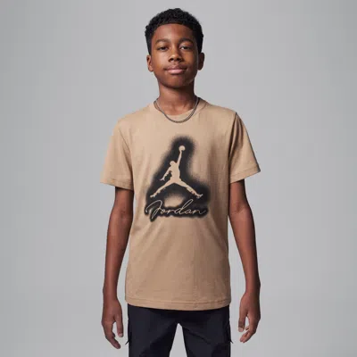 Jordan Mvp Big Kids' Airbrushed  T-shirt In Desert Camo