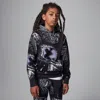 Jordan Mvp Big Kids' Fleece Printed Pullover Hoodie In Black