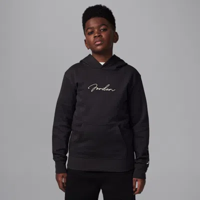 Jordan Boys' Hooded Sweatshirt - Little Kid, Big Kid In Off Noir