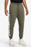 Jordan Mvp Fleece Joggers In Medium Olive/sail