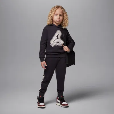 Jordan Mvp Little Kids' 2-piece Fleece Pullover Hoodie Set In Black