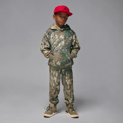 Jordan Mvp Little Kids' Realtree 2-piece Hoodie Set In Green