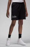 Jordan Men's  Flight Mvp Fleece Shorts In Black/ White