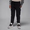 Jordan My Brooklyn Essentials Big Kids' Fleece Cargo Pants In Black