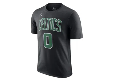 Pre-owned Jordan Nba Boston Celtics Jayson Tatum Statement Edition T-shirt In Black/white/green In Multi