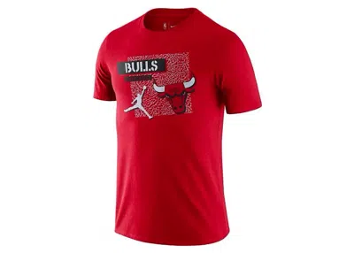 Pre-owned Jordan Nba Chicago Bulls Statement T-shirt In Red