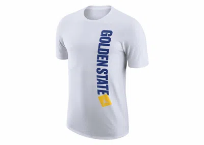 Pre-owned Jordan Nba Golden State Warriors Statement Edition T-shirt In White