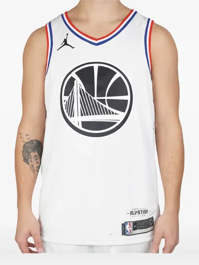 Jordan Nba Gsw Curry All-star Edition Swingman Jersey In White