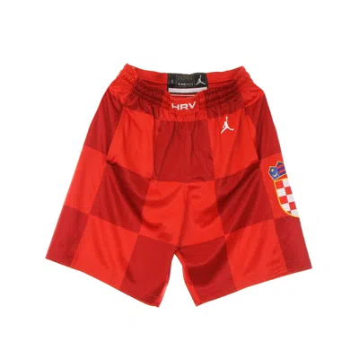 Jordan Nba Men's Basketball Shorts Olympics Nike Short Limited Croatia Road University Red/white In Multi