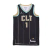 Jordan Nba Men's Basketball Tank Top Nba City Edition 22 Dri-fit Swingman Jersey No 1 Lamelo Ball Chahor In Black