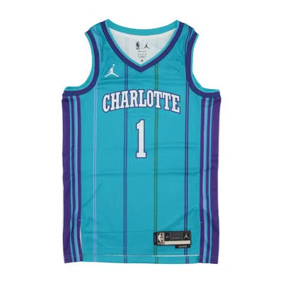 Jordan Nba Men's Basketball Tank Top Nba Hardwood Classics 23 Dri-fit Swingman Jersey No 1 Chahor Lamelo Ball R In Rapid Teal