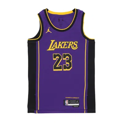 Jordan Nba Men's Basketball Tank Top Nba Statement 22 Dri-fit Swingman Jersey No 23 Lebron James Loslak Field P In Field Purple