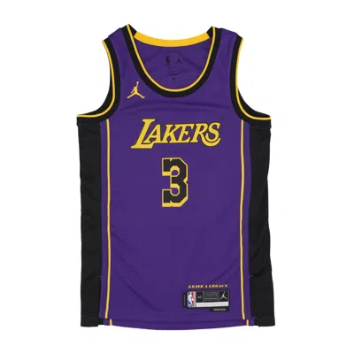 Jordan Nba Men's Basketball Tank Top Nba Statement 22 Dri-fit Swingman Jersey No 3 Anthony Davis Loslak Field P In Field Purple