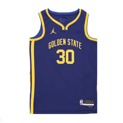 Jordan Nba Men's Basketball Tank Top Nba Statement 22 Dri-fit Swingman Jersey No 30 Stephen Curry Golwar Loyal In Loyal Blue