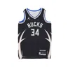 Jordan Nba Men's Basketball Tank Top Nba Statement Edition 22 Dri-fit Swingman Jersey No 34 Giannis Antetokounm In Black