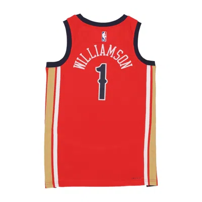 Jordan Nba Men's Basketball Tank Top Nba Statement Edition 23 Dri-fit Swingman Jersey No 1 Zion Williamson Neop In University Red