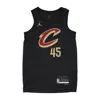 Jordan Nba Men's Basketball Tank Top Nba Statement Edition Dri-fit Swingman Jersey No 45 Donovan Mitchell Cleca In Black