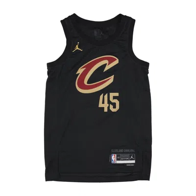 Jordan Nba Men's Basketball Tank Top Nba Statement Edition Dri-fit Swingman Jersey No 45 Donovan Mitchell Cleca In Black