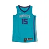 Jordan Nba Men's Basketball Tank Top Nba Swingman Jersey Icon Edition No 15 Kemba Walker Chahor Road In Rapid Teal/new Orchid