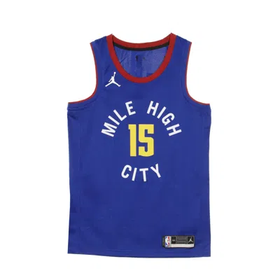 Jordan Nba Men's Basketball Tank Top Nba Swingman Jersey Jordan Statement Edition 2020 No 15 Nikola Jokic Dennu In Rush Blue/team Crimson