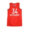 Jordan Nba Men's Basketball Tank Top Nba Swingman Jersey No 34 Giannis Antetokounmpo In University Red