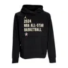 Jordan Nba Men's Hoodie Nba Dri Fit Fleece Hoodie All Star Game Black In Black