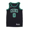 Jordan Nba Men's Nba Statement Edition 22 Dri-fit Swingman Jersey No 0 Jayson Tatum Black Tank Top In Black