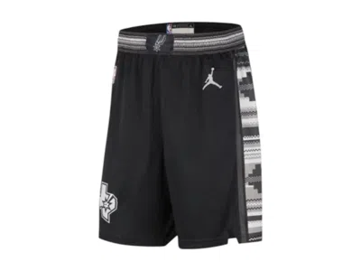 Pre-owned Jordan Nba San Antonio Spurs Statement Edition Shorts In Black/grey
