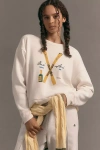 Jordan Nickson Maeve X  Ski Club Graphic Sweatshirt In White