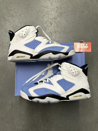 Pre-owned Jordan Nike 2022 Jordan 6 Retro Unc White Size 13 Shoes In Baby Blue
