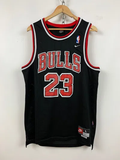 Pre-owned Jordan Nike 90's Vintage Nike Jordan 23 Chicago Bulls Nba Jersey In Black