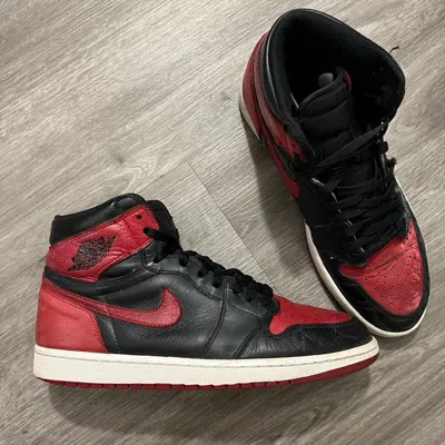 Pre-owned Jordan Nike Air Jordan 1 Bred Banned 2016 Shoes In Red