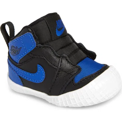 Jordan Kids' Nike Air  1 Crib Bootie In Black