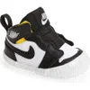 Jordan Kids' Nike Air  1 Crib Bootie In Black/black/white