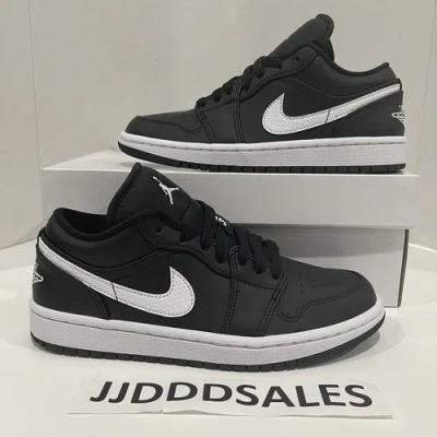 Pre-owned Jordan Nike Air  1 Low Black White Ao9944-001 Women's Size 7