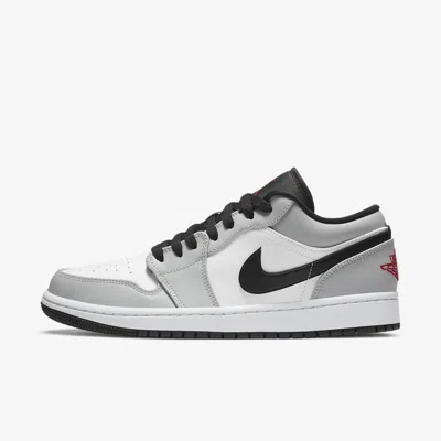 Pre-owned Jordan Nike Air  1 Low Light Smoke Grey 553558-030 Sneakers In White