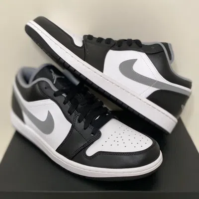 Pre-owned Jordan Nike Air  1 Low Shadow 2.0 Black White Grey [553558-040] Size 10 Men's In Multicolor