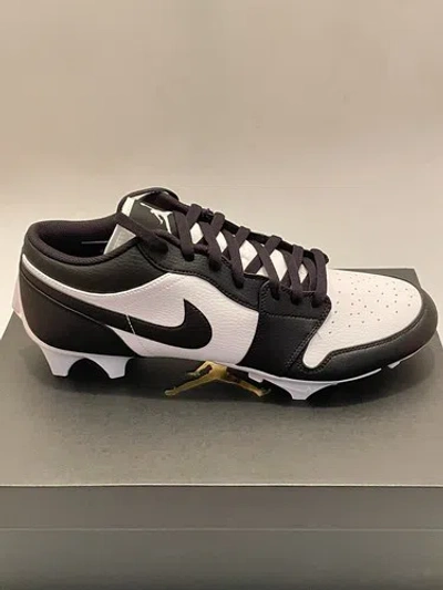 Pre-owned Jordan Nike Air  1 Low Td Panda Football Cleats Fj6245-100 Men's Size 13 Us In White