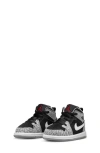 Jordan Kids' Nike Air  1 Mid Se Basketball Sneaker In Black/red/white