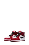 Jordan Kids' Nike Air  1 Mid Se Basketball Sneaker In White/red/black