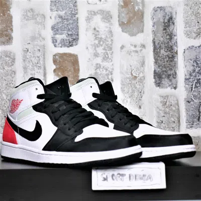 Pre-owned Jordan Nike Air  1 Mid Se Union Black Toe 852542-100 Men's Sz 10 In Box In Multicolor