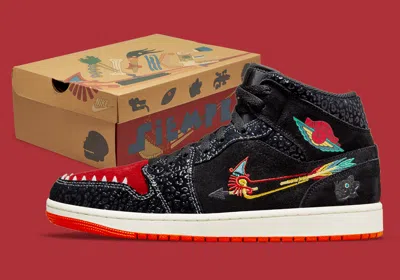 Pre-owned Jordan Nike Air  1 Mid Siempre Familia Dn4904-001 Men Us 6 - 12 In Multicolor