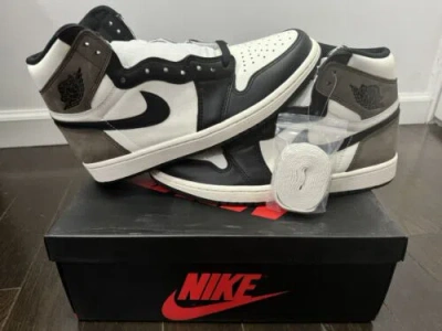 Pre-owned Jordan Nike Air  1 Retro High Og Dark Mocha, Size 9 Men, 555088-105