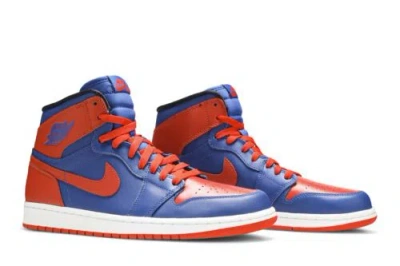 Pre-owned Jordan Nike Air  1 Retro High Og Knicks 555088-407 In Orange