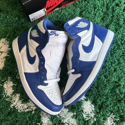 Pre-owned Jordan Nike Air Jordan 1 Retro High Og ‘storm Blue' Size 11 Vnds Shoes