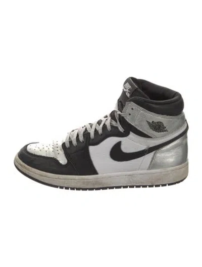 Pre-owned Jordan Nike Air  1 Retro High 'silver Toe' Athletic Sneakers In Multi