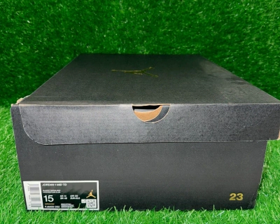 Pre-owned Jordan Nike Air  1 Retro Mid Td Football Cleats Shadow Black Fj6805-002 7 14 15 In Gray