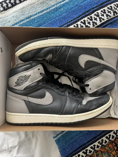 Pre-owned Jordan Nike Air Jordan 1 Shadow 2018 Shoes In Black Gray